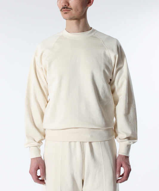 【 23FW新作 】ANATOMICA SWEAT RAGLAN CREW NECK / NATURAL
