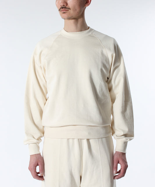 【 23FW 】ANATOMICA SWEAT RAGLAN CREW NECK / NATURAL