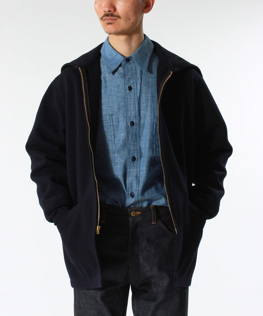 【 23FW新作 】Der SUMMLER 1964 CADET COAT OLD MELTON / NAVY