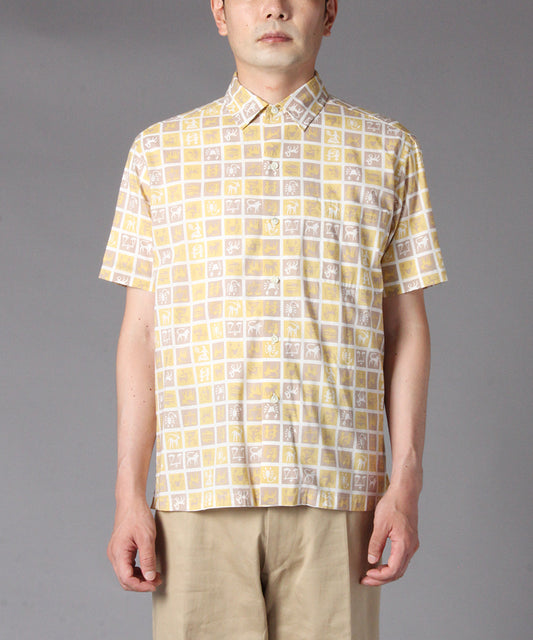 【 23SS新作 】Der SAMMLER KAMP SHIRT QLS ZODIAC SIGNS / BEIGE