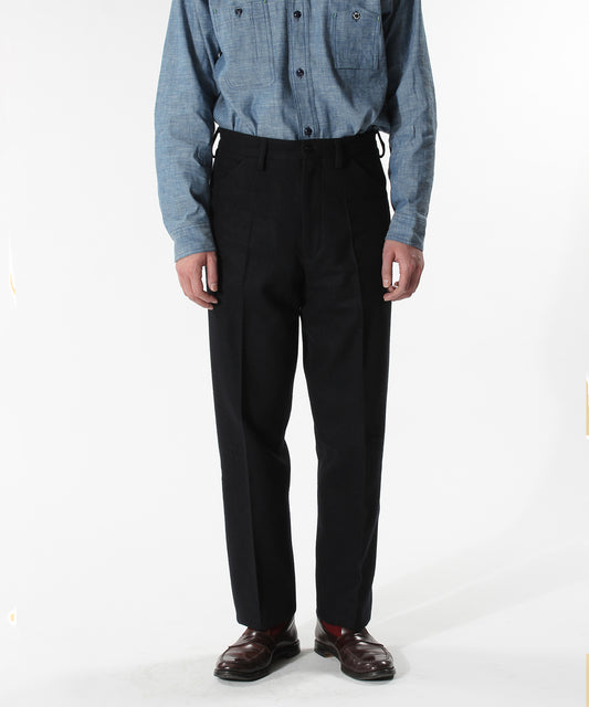【 23FW新作 】YANKSHIRE 1943 USN DECK PANTS MELTON / NAVY