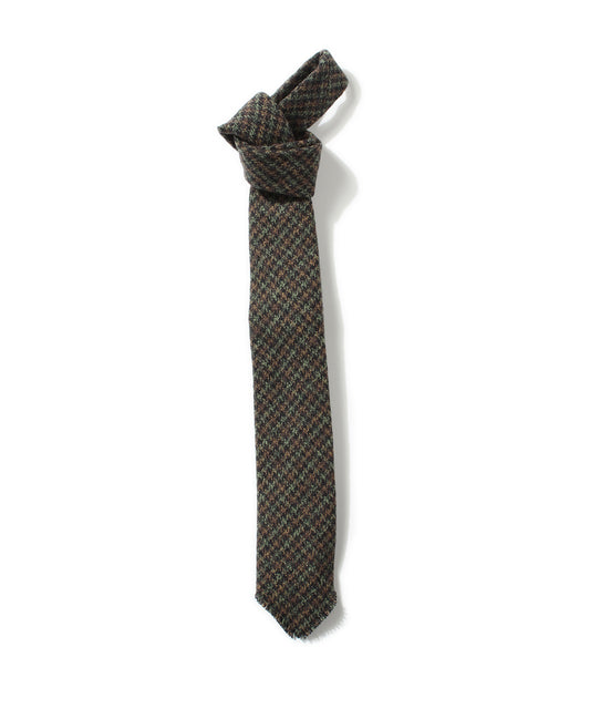 【 23FW 】ANATOMICA HAND FRINGE TIE COTTON TWEED / BLACK