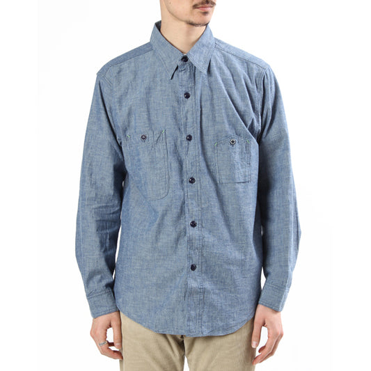 【 RESTOCK 】BIGYANK M1942 WORK SHIRT CHAMBRAY / INDIGO