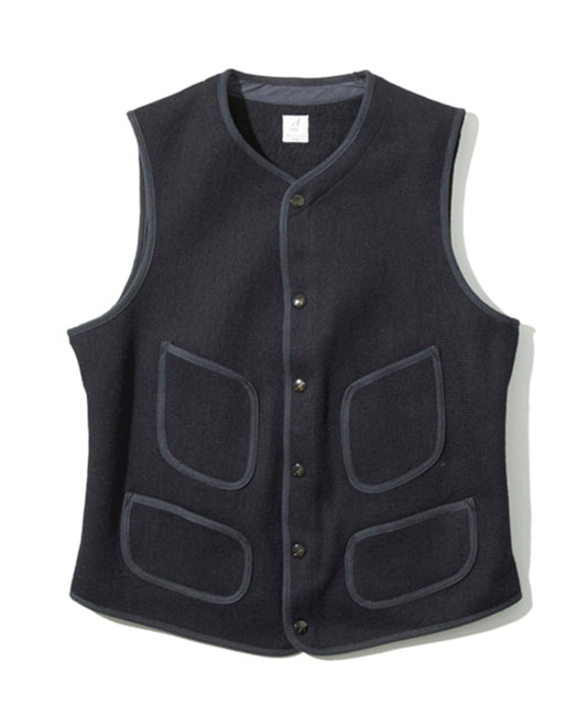 [21FW Restockage] Gilet de tissu Anatomica Beach / Navie sombre