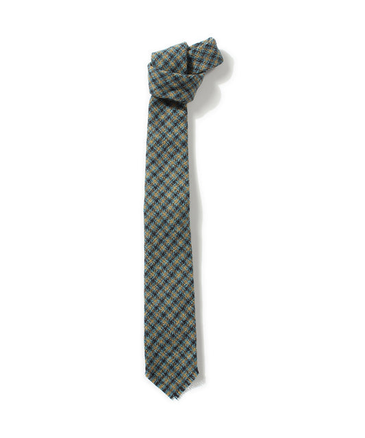 【 23FW新作 】ANATOMICA HAND FRINGE TIE COTTON TWEED / BLUE