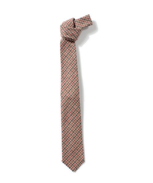 【 23FW新作 】ANATOMICA HAND FRINGE TIE COTTON TWEED / PINK