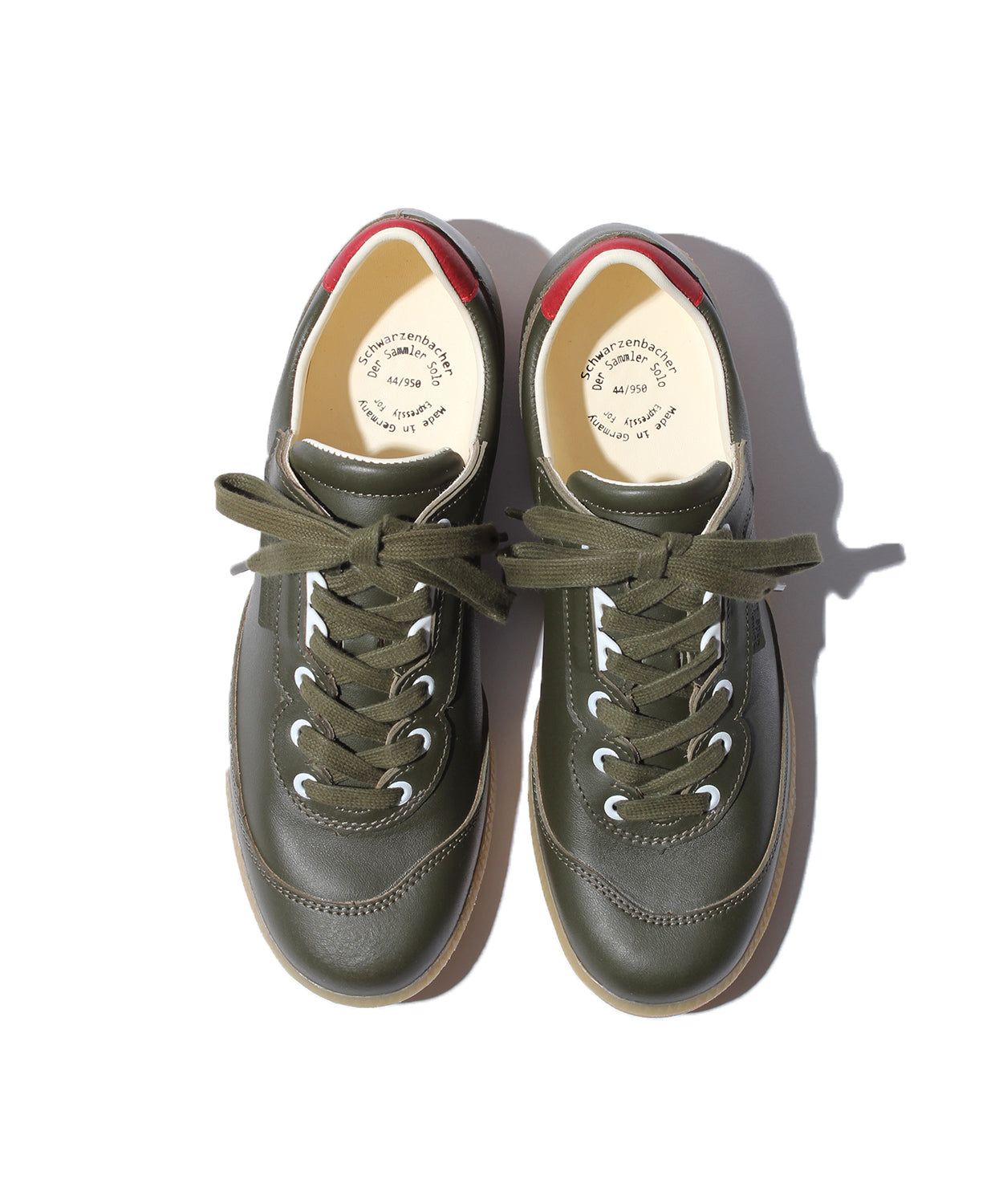 【 24SS 】Schwarzenbacher 1759 CLASSIC  LACED UP VTG LEATHER / OLIVE