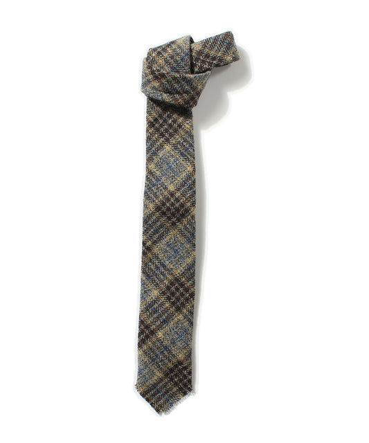 【 23FW新作 】ANATOMICA HAND FRINGE TIE COTTON TWEED / GREY