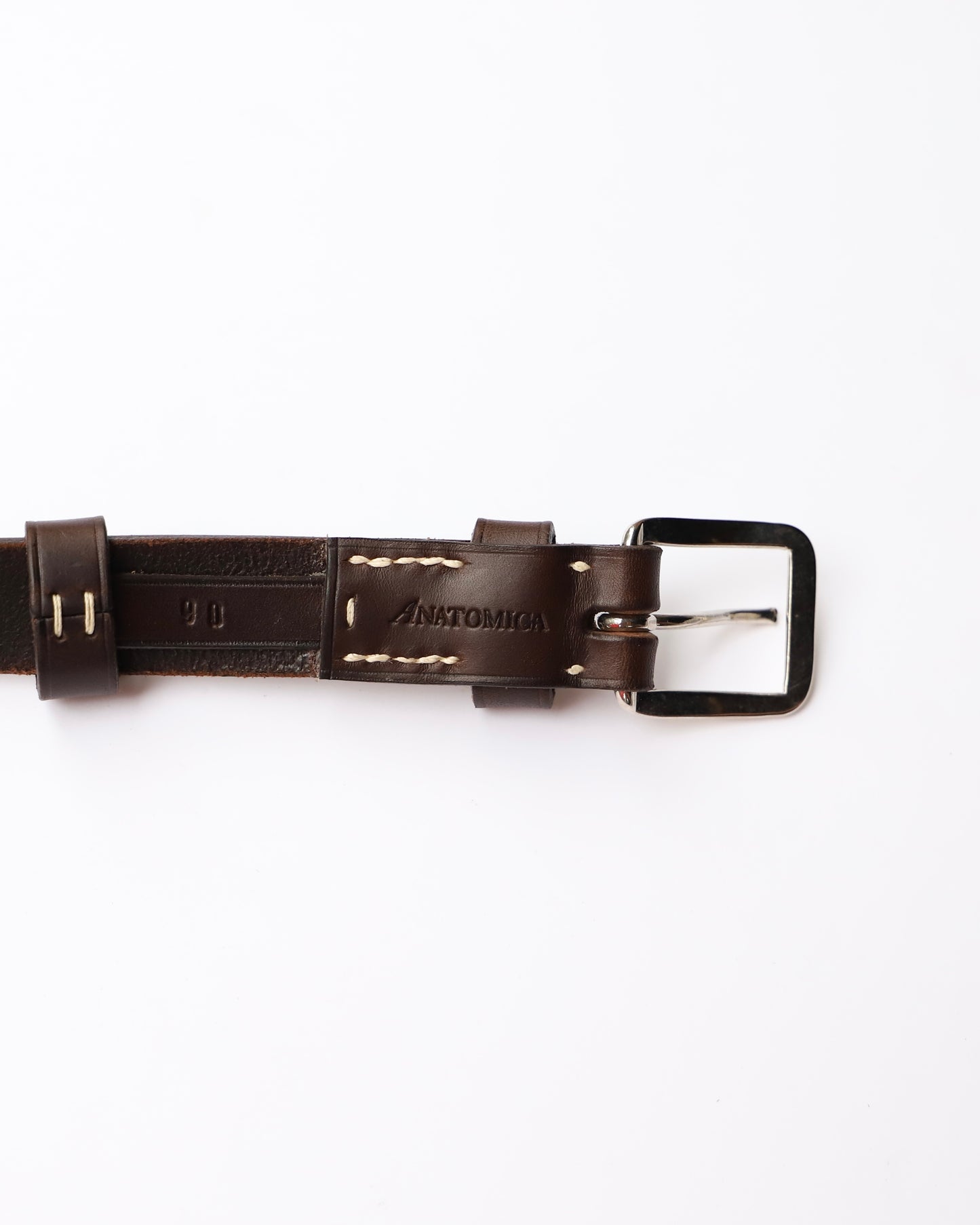 【 23FW 】ANATOMICA FRENCH ARMY LEATER BELT / BROWN