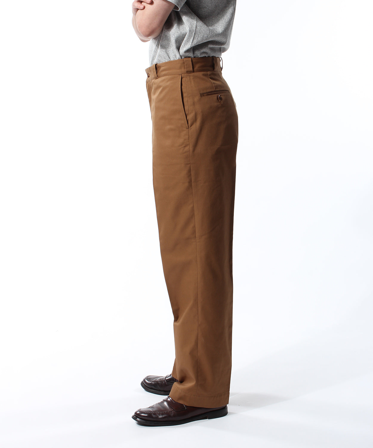 【 24SS 】YANKSHIRE TROUSERS M1963 STAY PRESSED TWILL / BROWN