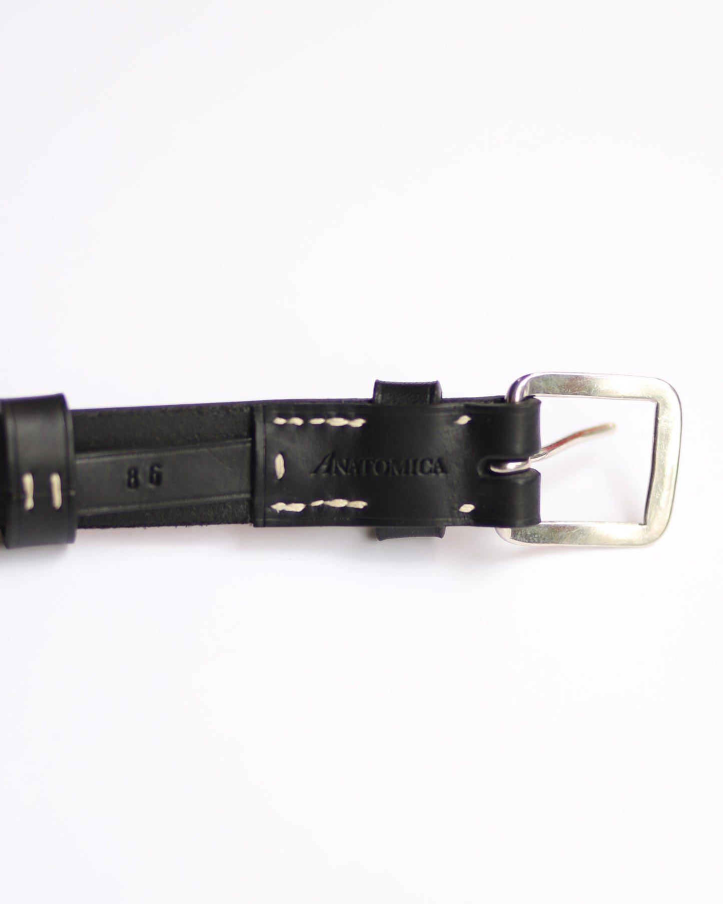【 23FW 】ANATOMICA FRENCH ARMY LEATER BELT / BLACK