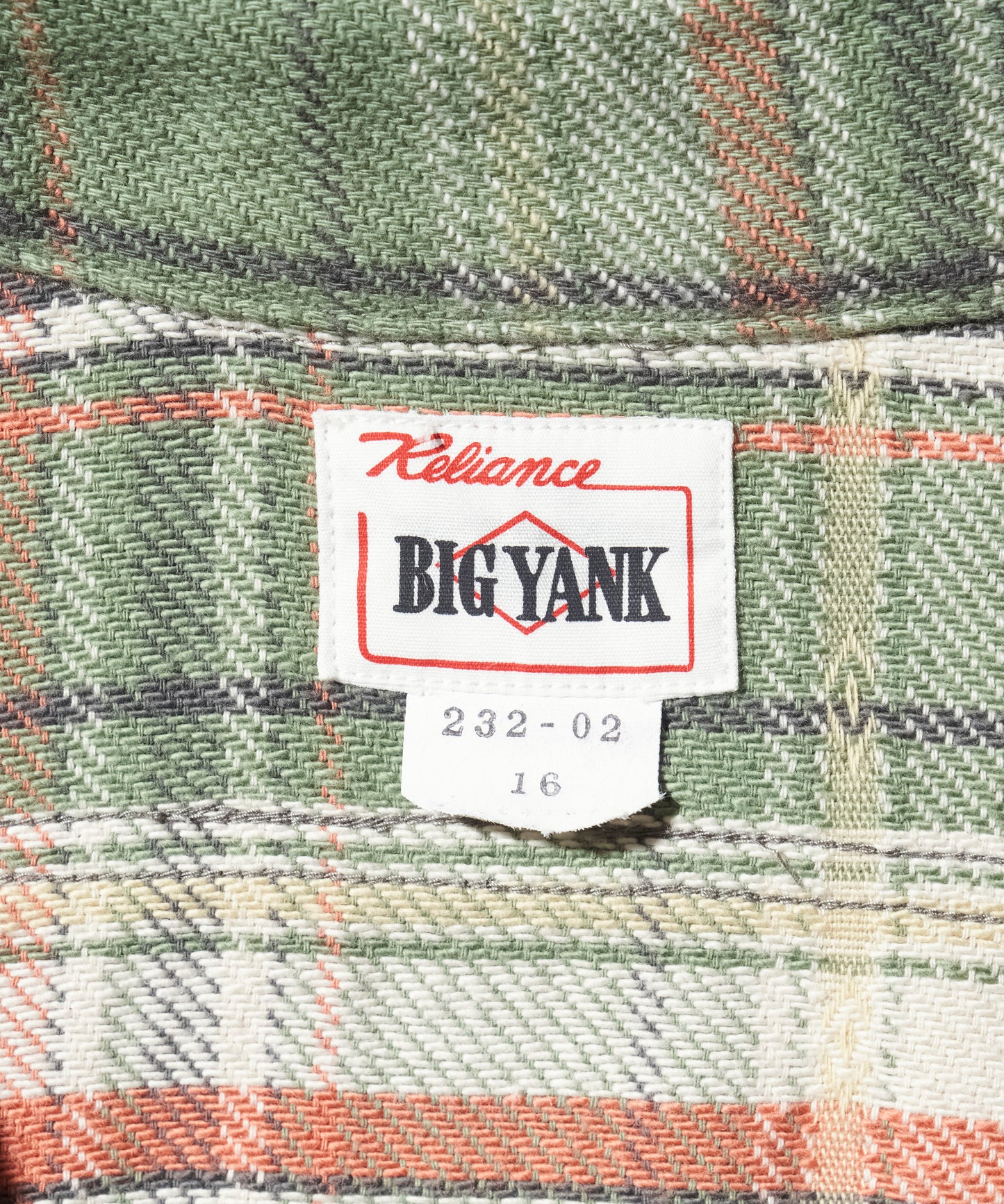 【 23FW 】BIGYANK 1942 PLAID FLANNEL SHIRT / GREEN