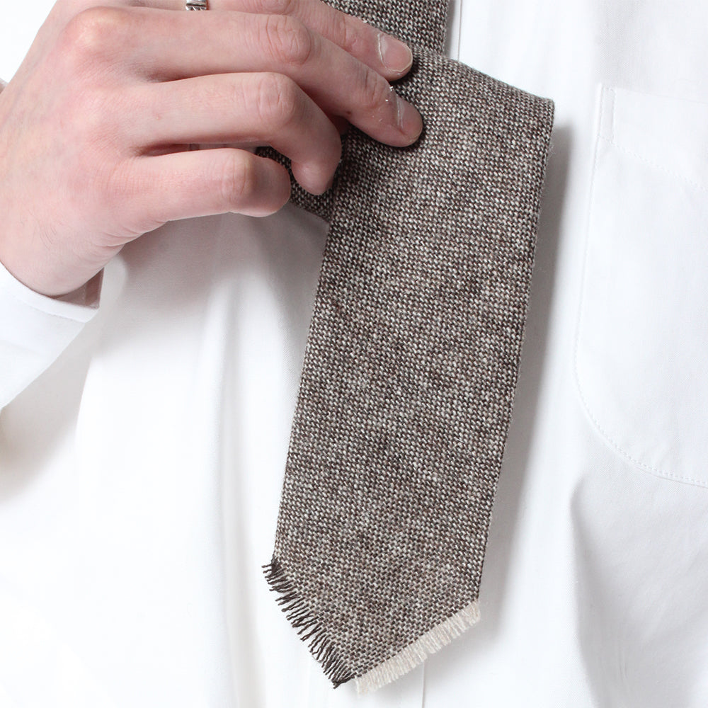 [22SS new work] Anatomica Hand Fringe Tie Olmetex / Orange