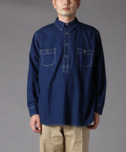 Chemise de travail de Bigyank M1935 Chambray / Bleu