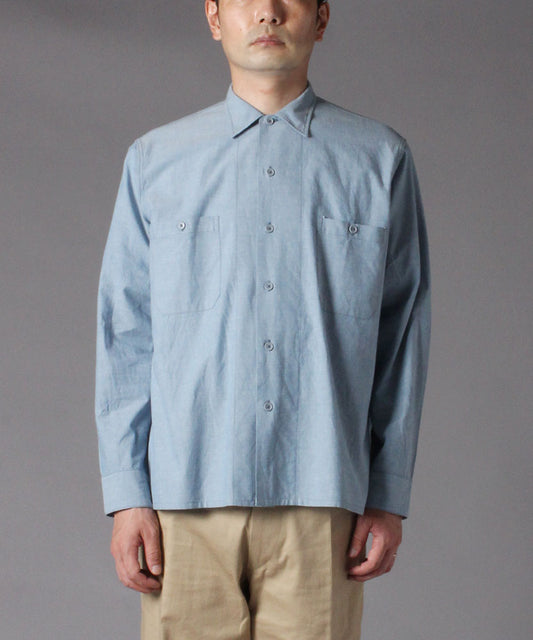 Chemise de travail de Bigyank M1935 Chambray / Bleu