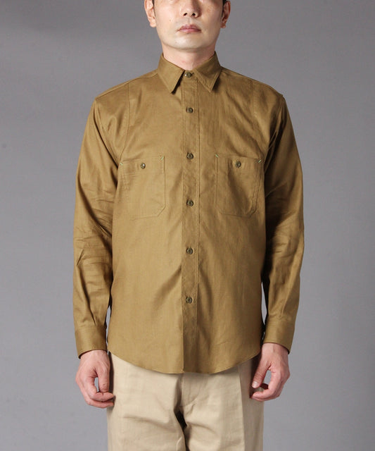 【 24SS 】BIGYANK SHIRT C1920 FLYER CO/LI TWILL / OLIVE