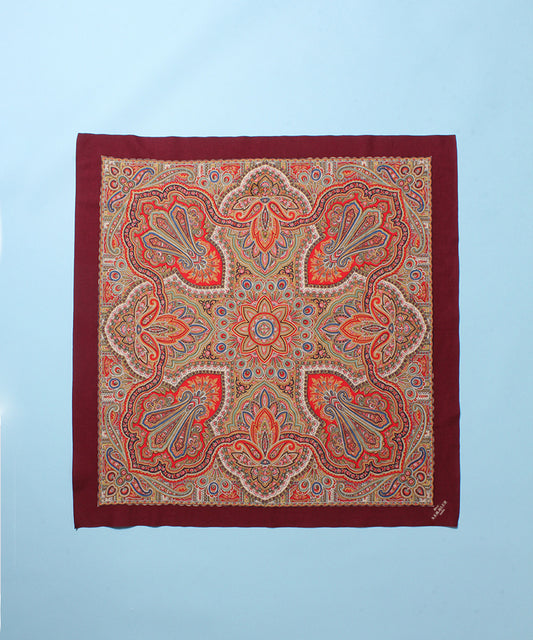 Der SUMMLER SCARF PAISLEY / BURGUNDY