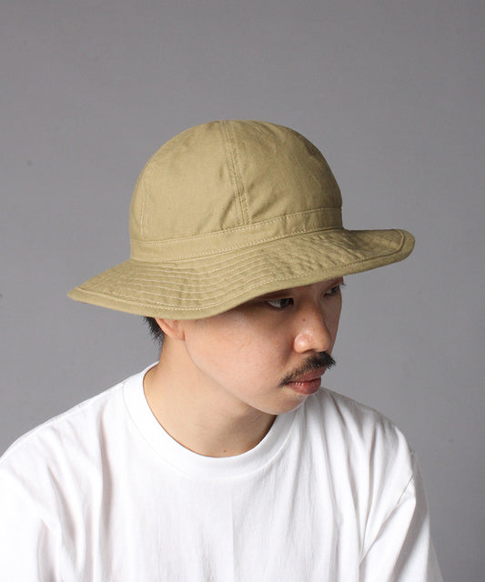 【 23SS新作 】Der SAMMLER TACKLE HAT DEADSTOCK COTTON LINEN / BEIGE