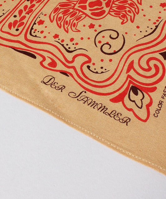 【 23SS新作 】Der SUMMLER BANDANA ZODIAC SIGNS / BEIGE