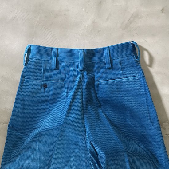 [21FW new work] Yankshire M63 Chino Trousers Corduroy / Turquoise
