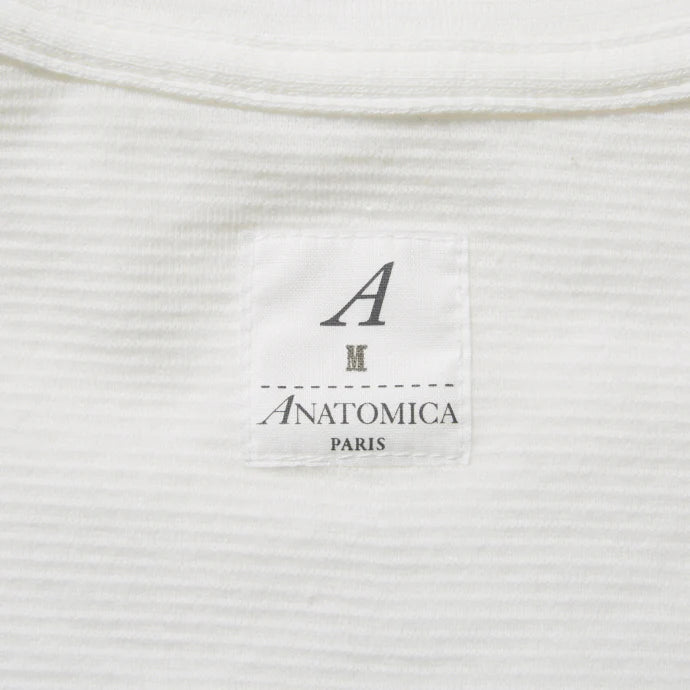 【 23SS新作 】 ANATOMICA MOCK NECK TEE / WHITE