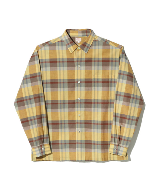 【 23SS新作 】Der SAMMLER KAMP SHIRTS COTTON SILK CHECK